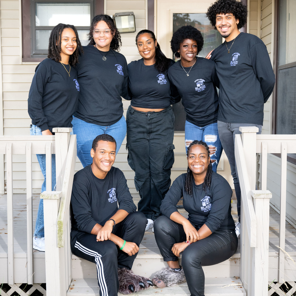 A group photo of the Afro House student staff
