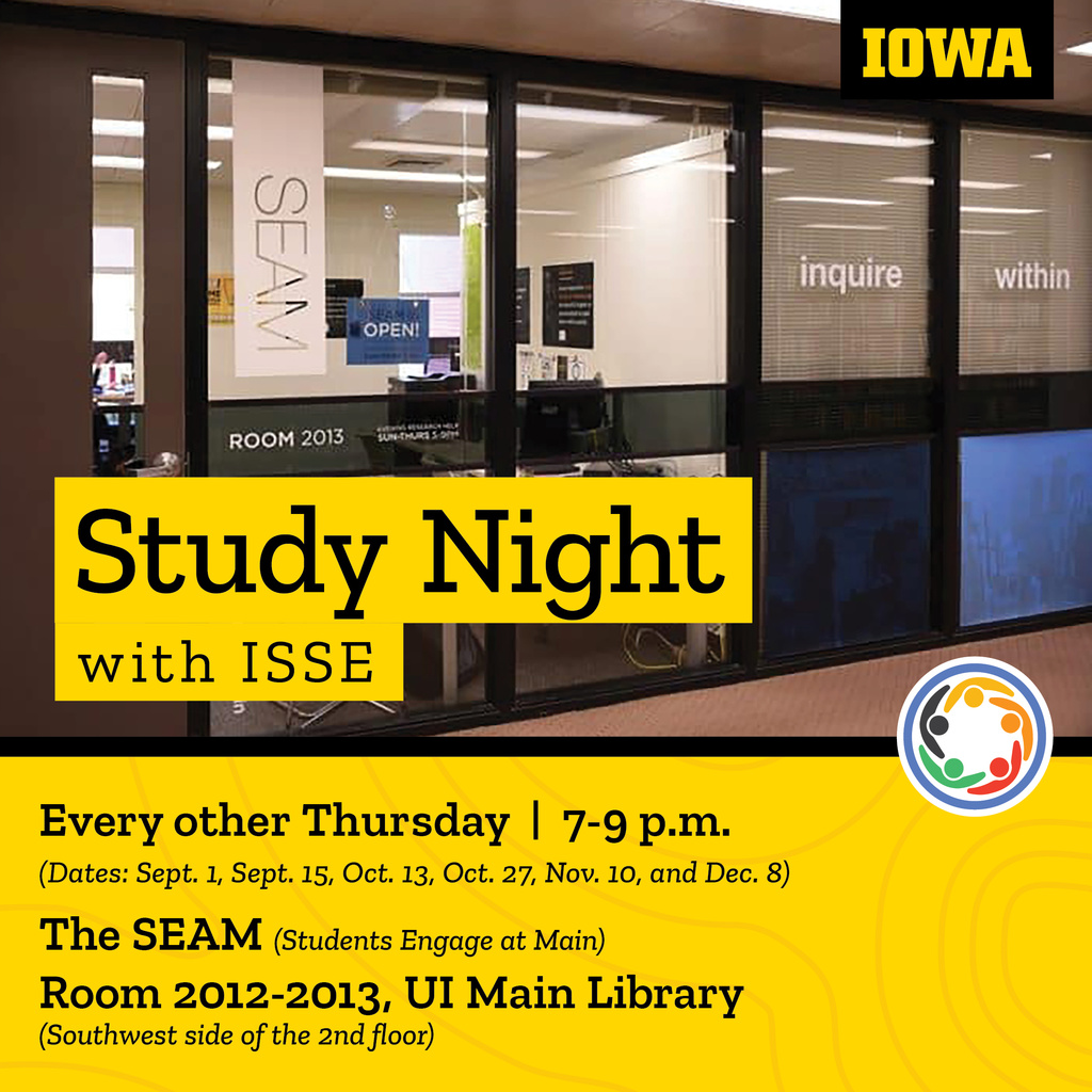 Study Night with ISSE promotional image